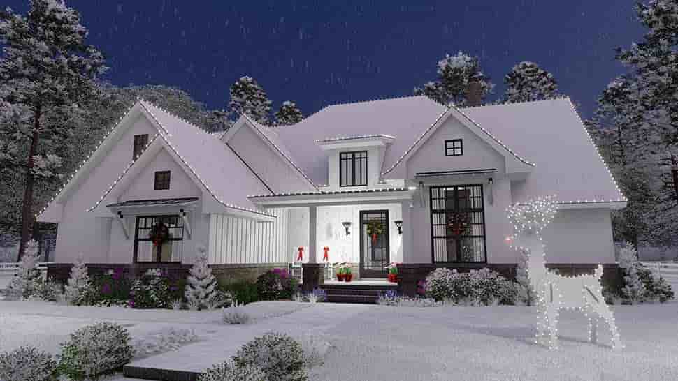 Country, Farmhouse, Southern House Plan 75156 with 4 Beds, 4 Baths, 2 Car Garage Picture 1