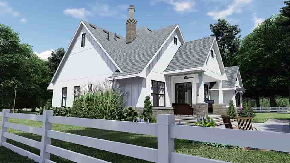 Country, Farmhouse, Southern House Plan 75156 with 4 Beds, 4 Baths, 2 Car Garage Picture 4