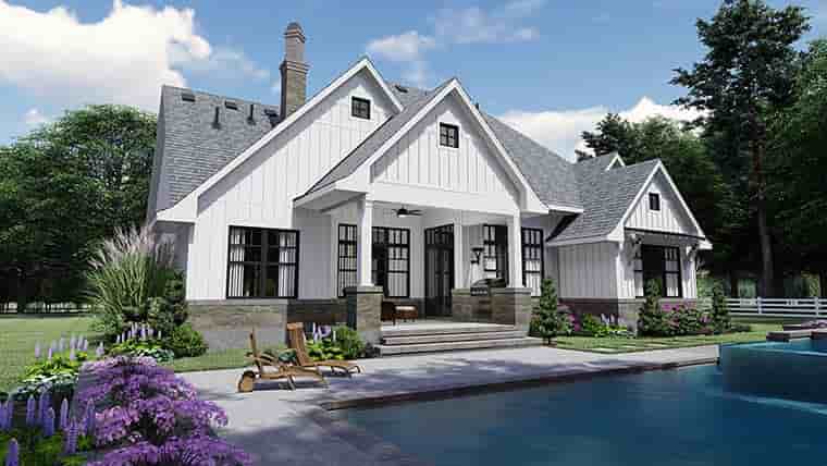 Country, Farmhouse, Southern House Plan 75156 with 4 Beds, 4 Baths, 2 Car Garage Picture 5