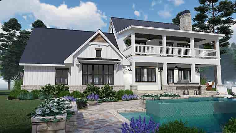 Colonial, Country, Southern House Plan 75157 with 3 Beds, 3 Baths, 2 Car Garage Picture 5
