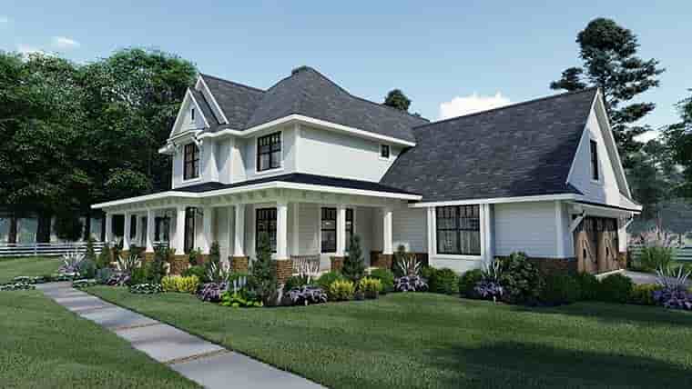 Country, Farmhouse, Southern House Plan 75158 with 3 Beds, 3 Baths, 2 Car Garage Picture 5
