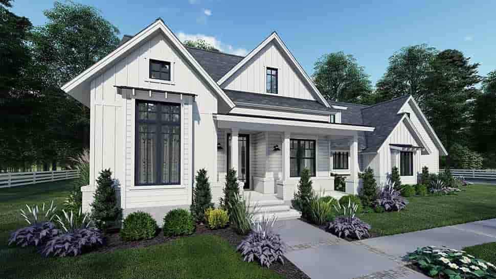 Country, Craftsman, Farmhouse, Southern House Plan 75159 with 3 Beds, 2 Baths, 2 Car Garage Picture 3