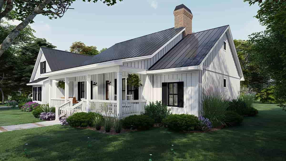 Cottage, Country, Farmhouse House Plan 75163 with 4 Beds, 3 Baths, 2 Car Garage Picture 1