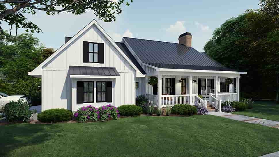 Cottage, Country, Farmhouse House Plan 75163 with 4 Beds, 3 Baths, 2 Car Garage Picture 3