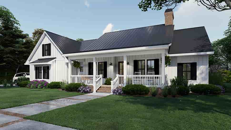 Cottage, Country, Farmhouse House Plan 75163 with 4 Beds, 3 Baths, 2 Car Garage Picture 4