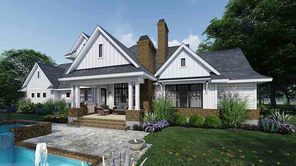 Country, Farmhouse House Plan 75164 with 4 Beds, 4 Baths, 3 Car Garage Picture 2