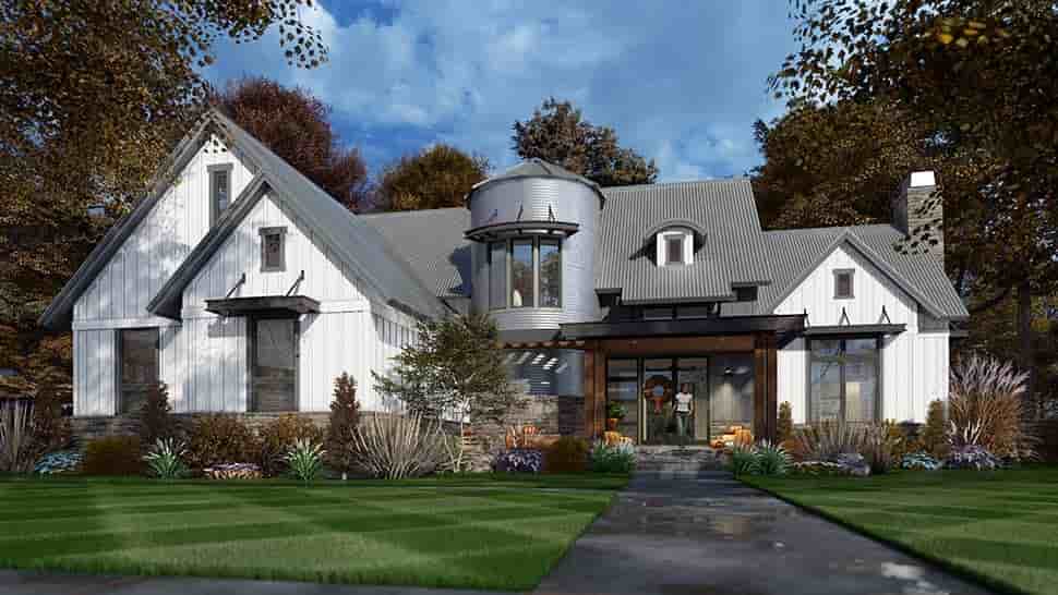 Barndominium, Country, Farmhouse House Plan 75165 with 3 Beds, 3 Baths, 2 Car Garage Picture 3