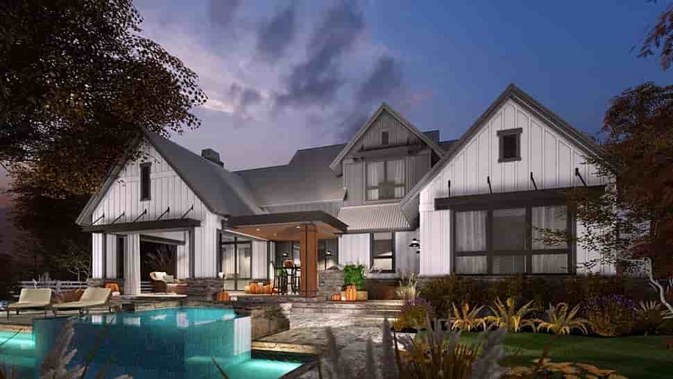 Barndominium, Country, Farmhouse House Plan 75165 with 3 Beds, 3 Baths, 2 Car Garage Picture 7