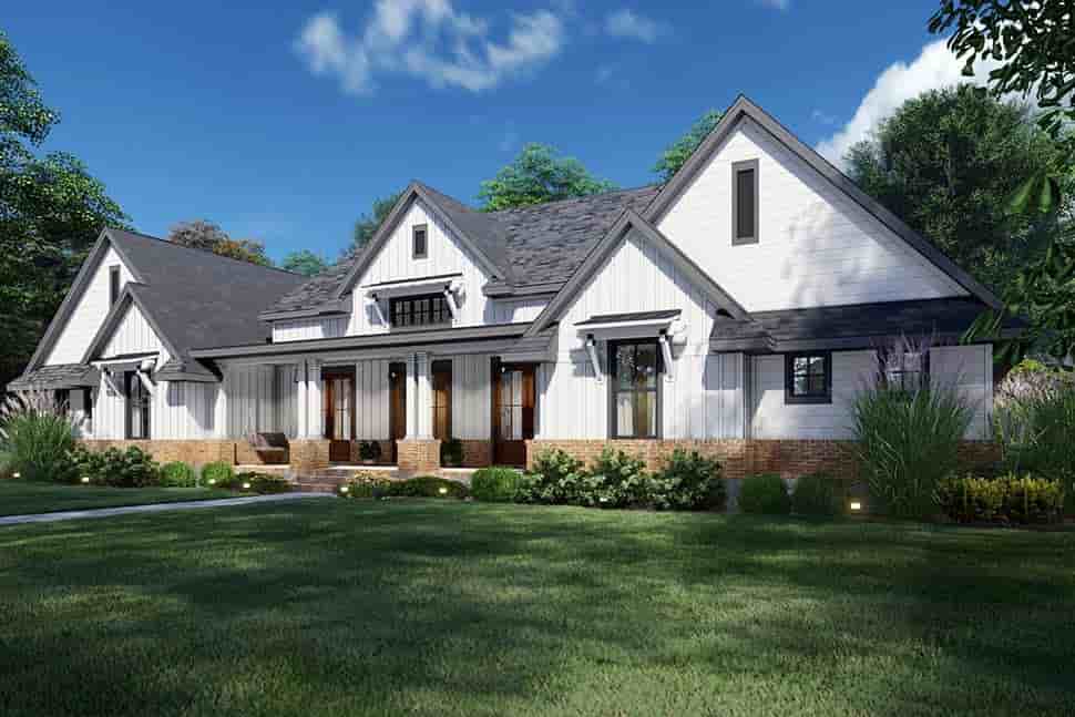 Country, Farmhouse, Ranch, Southern House Plan 75168 with 4 Beds, 4 Baths, 2 Car Garage Picture 3