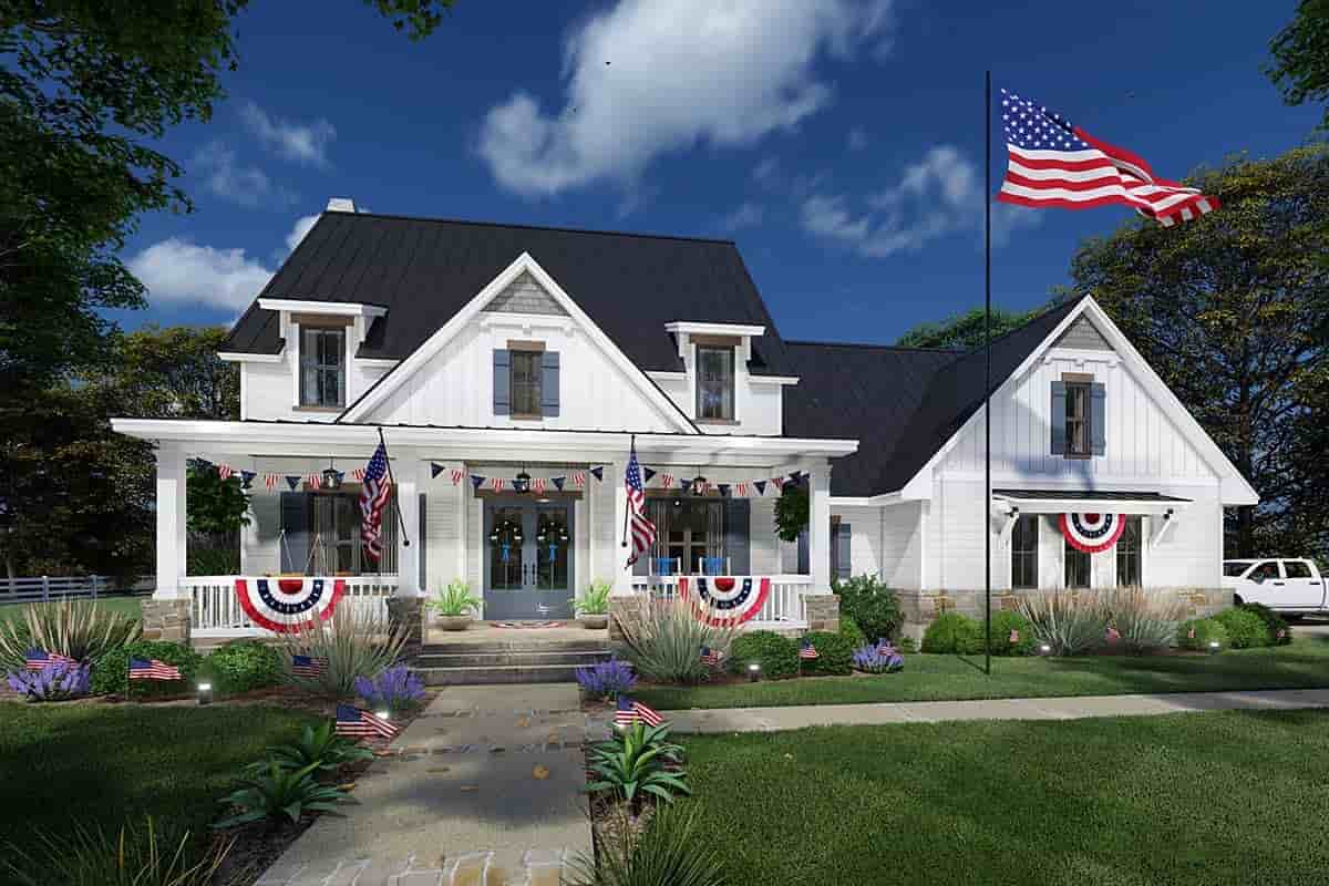 Colonial, Cottage, Farmhouse House Plan 75169 with 3 Beds, 3 Baths, 2 Car Garage Picture 6