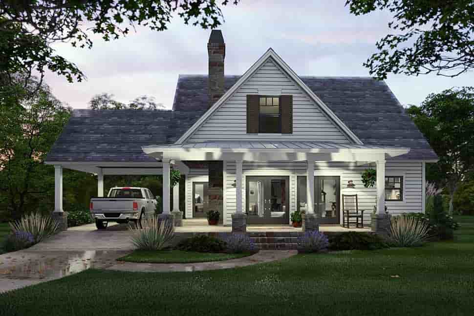 Cottage, Farmhouse House Plan 75170 with 3 Beds, 2 Baths, 1 Car Garage Picture 4