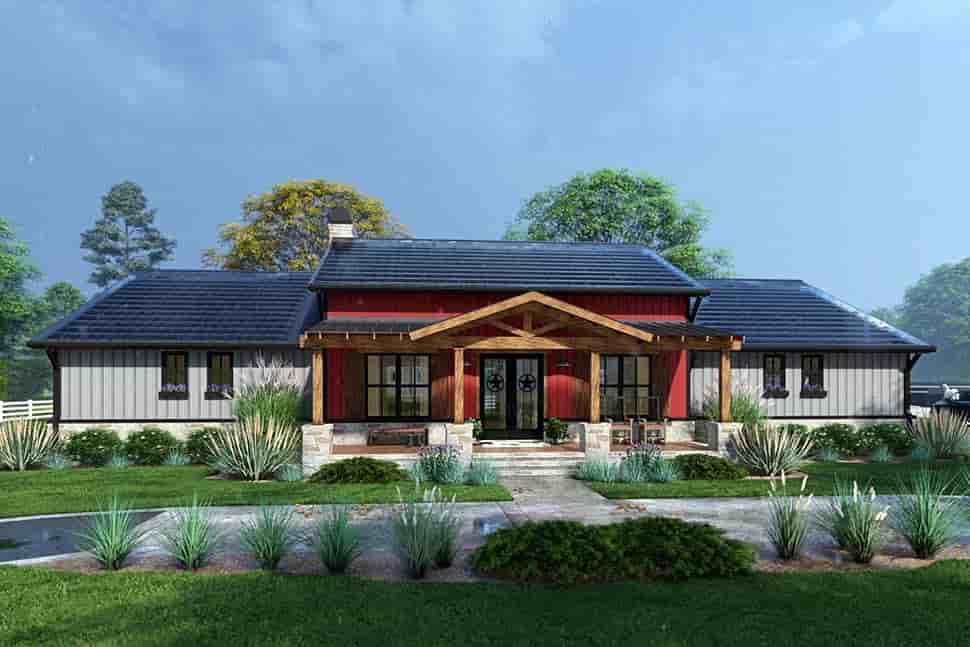 Barndominium, Country, Farmhouse, Ranch House Plan 75171 with 3 Beds, 3 Baths, 2 Car Garage Picture 10