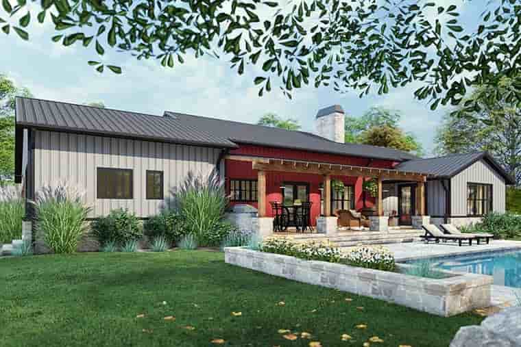 Barndominium, Country, Farmhouse, Ranch House Plan 75171 with 3 Beds, 3 Baths, 2 Car Garage Picture 5