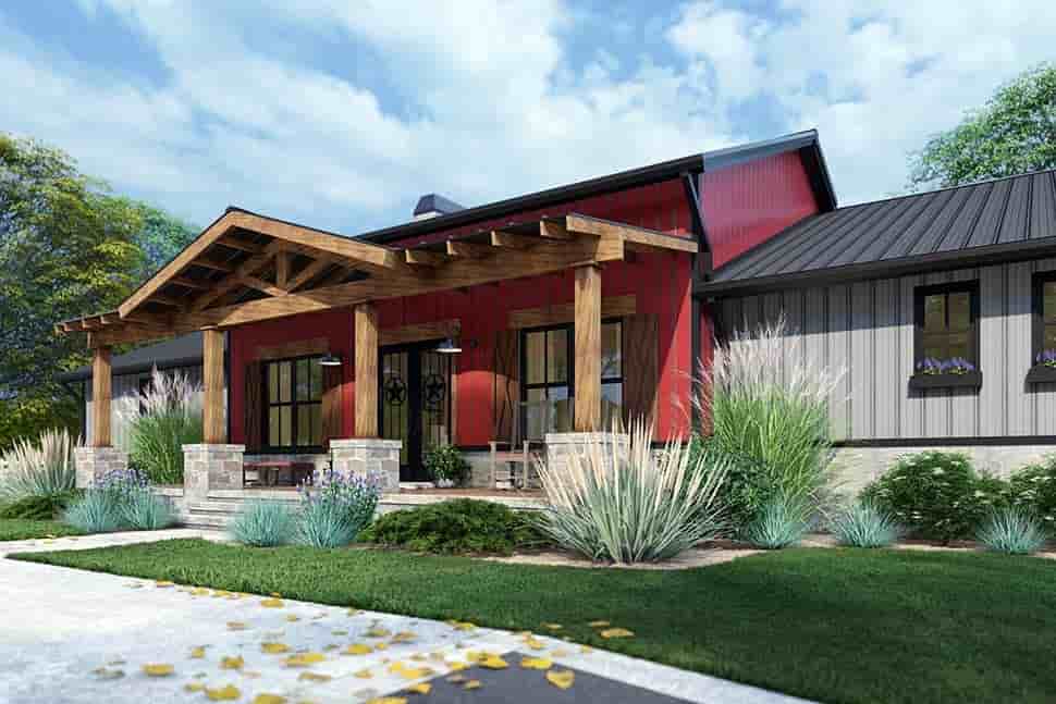 Barndominium, Country, Farmhouse, Ranch House Plan 75171 with 3 Beds, 3 Baths, 2 Car Garage Picture 8