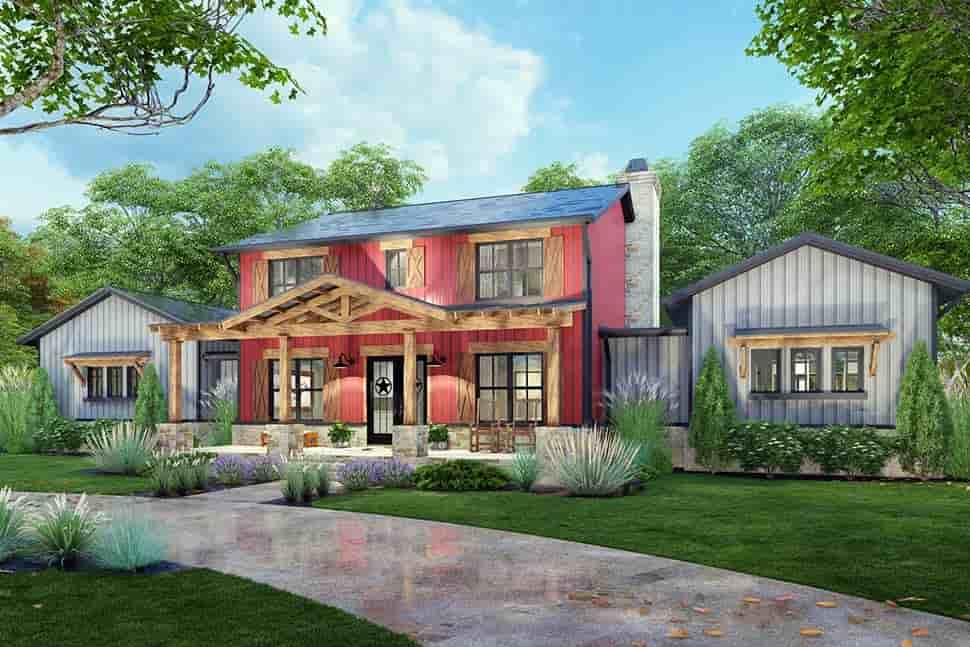 Barndominium, Country, Farmhouse House Plan 75172 with 3 Beds, 3 Baths, 3 Car Garage Picture 11
