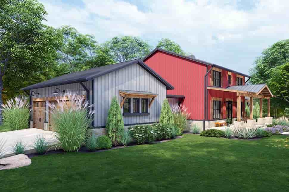 Barndominium, Country, Farmhouse House Plan 75172 with 3 Beds, 3 Baths, 3 Car Garage Picture 9