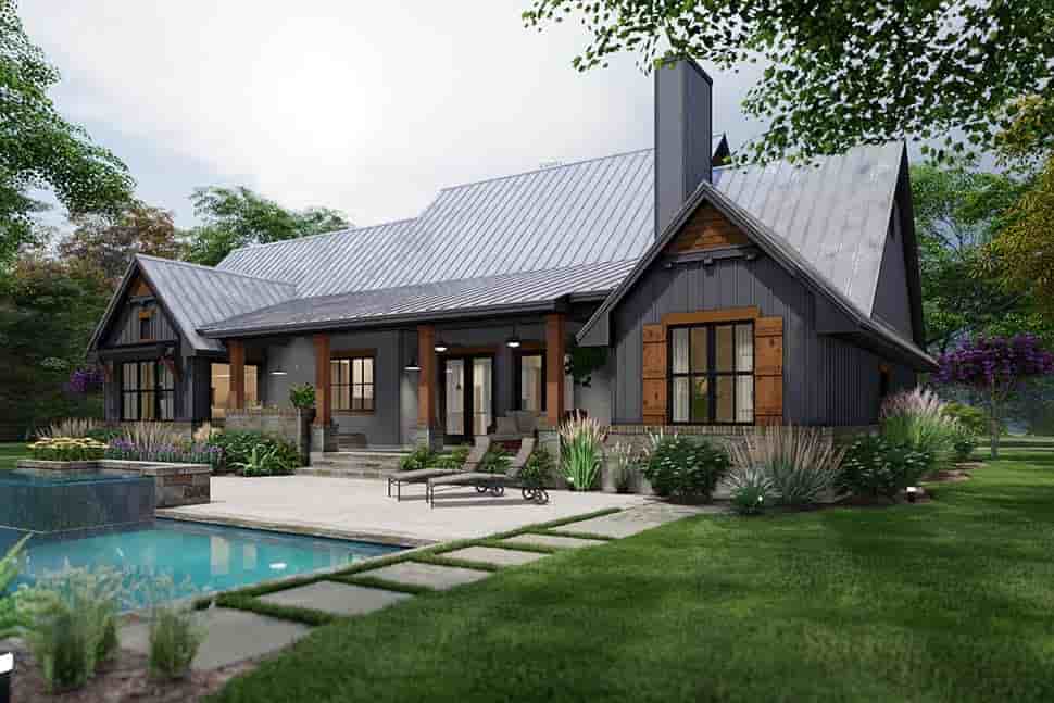 Cottage, Country, Farmhouse, Ranch, Southern, Traditional House Plan 75173 with 3 Beds, 3 Baths, 2 Car Garage Picture 8