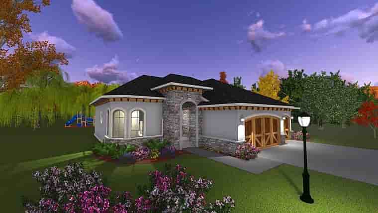 Craftsman, European, Italian House Plan 75234 with 3 Beds, 2 Baths, 3 Car Garage Picture 7