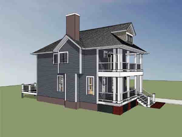 Colonial, Southern House Plan 75501 with 3 Beds, 3 Baths Picture 2