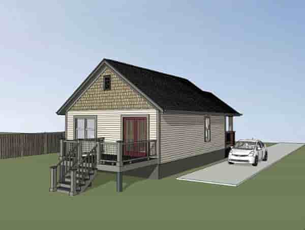 Bungalow, Craftsman House Plan 75511 with 2 Beds, 1 Baths Picture 2