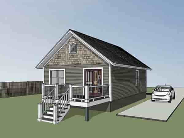 Bungalow, Colonial, Cottage House Plan 75512 with 2 Beds, 1 Baths Picture 2