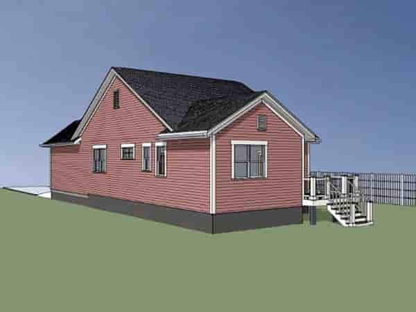 Bungalow, Cottage House Plan 75521 with 2 Beds, 2 Baths, 1 Car Garage Picture 1