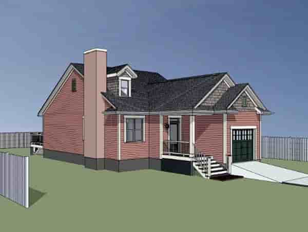 Bungalow, Cottage House Plan 75521 with 2 Beds, 2 Baths, 1 Car Garage Picture 2