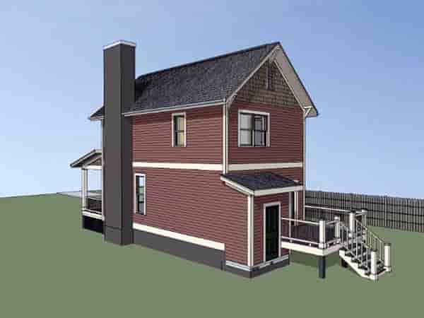 Colonial, Southern House Plan 75523 with 2 Beds, 3 Baths Picture 1