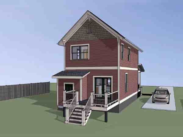 Colonial, Southern House Plan 75523 with 2 Beds, 3 Baths Picture 2