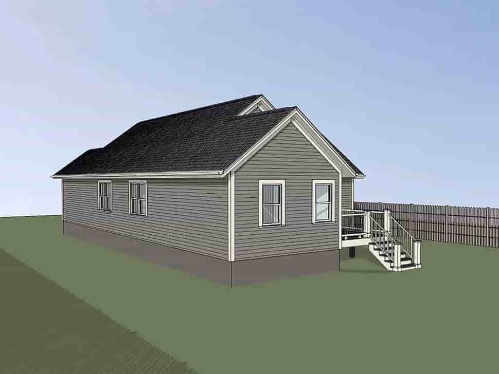 Bungalow, Cottage House Plan 75529 with 4 Beds, 2 Baths, 1 Car Garage Picture 1