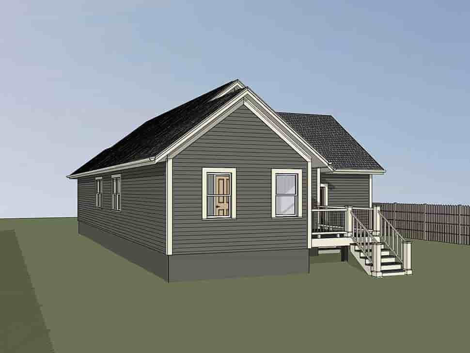 Bungalow, Cottage House Plan 75530 with 4 Beds, 2 Baths, 1 Car Garage Picture 1