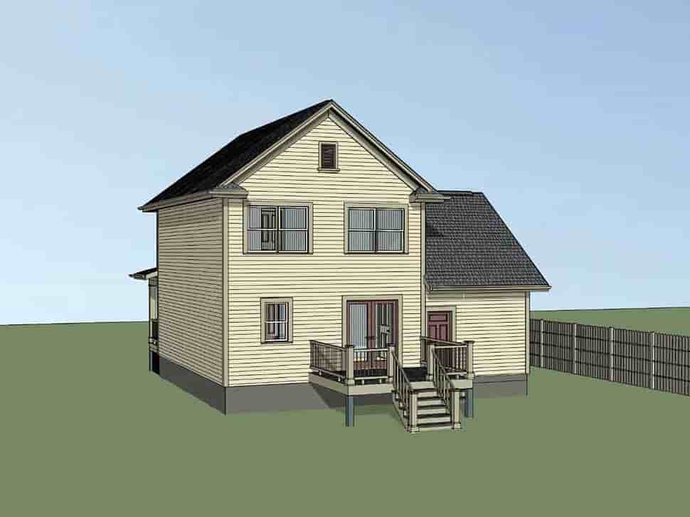 Colonial, Country House Plan 75532 with 3 Beds, 3 Baths, 1 Car Garage Picture 1