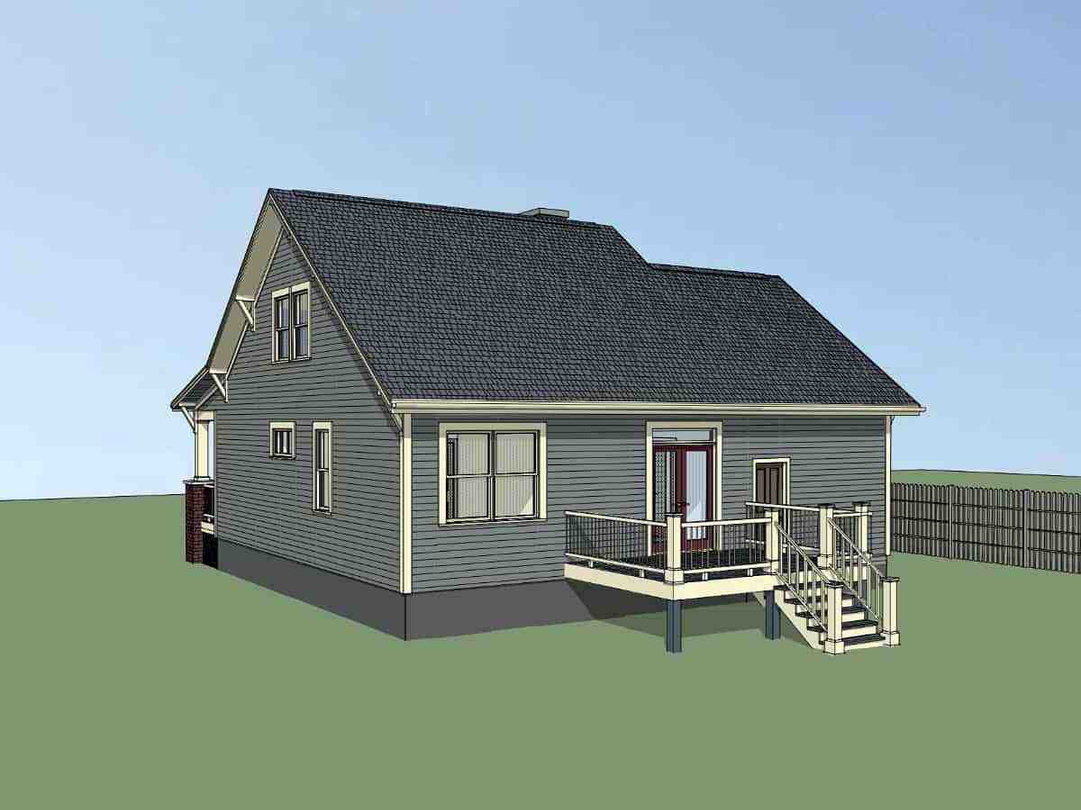 Bungalow, Craftsman House Plan 75535 with 3 Beds, 2 Baths, 1 Car Garage Picture 1
