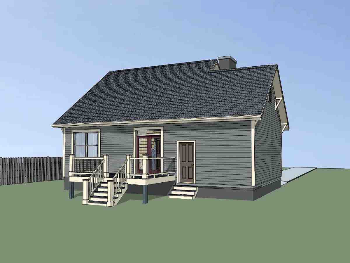 Bungalow, Craftsman House Plan 75535 with 3 Beds, 2 Baths, 1 Car Garage Picture 2