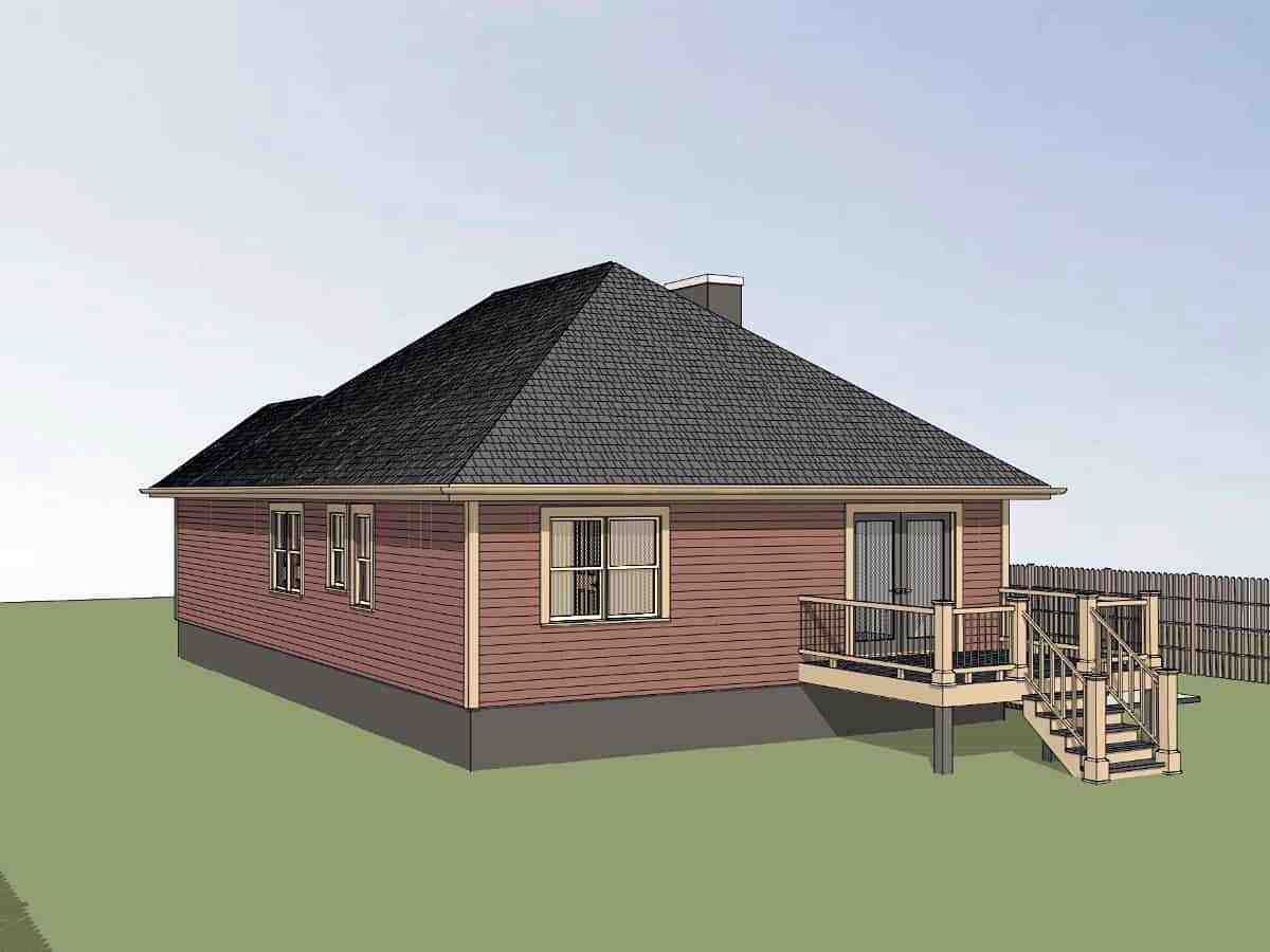 Bungalow, Cottage House Plan 75537 with 3 Beds, 2 Baths Picture 1