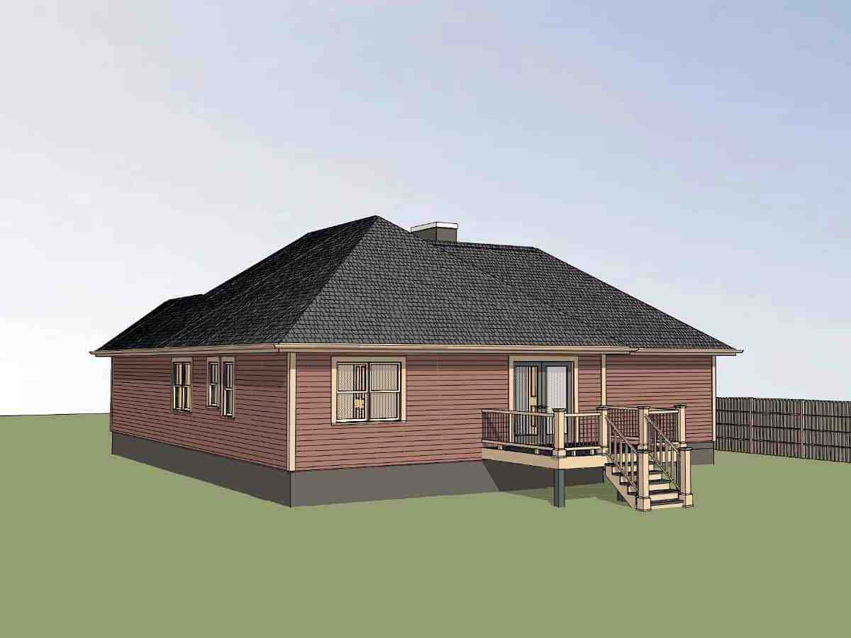 Cottage, Traditional House Plan 75539 with 3 Beds, 2 Baths, 1 Car Garage Picture 1