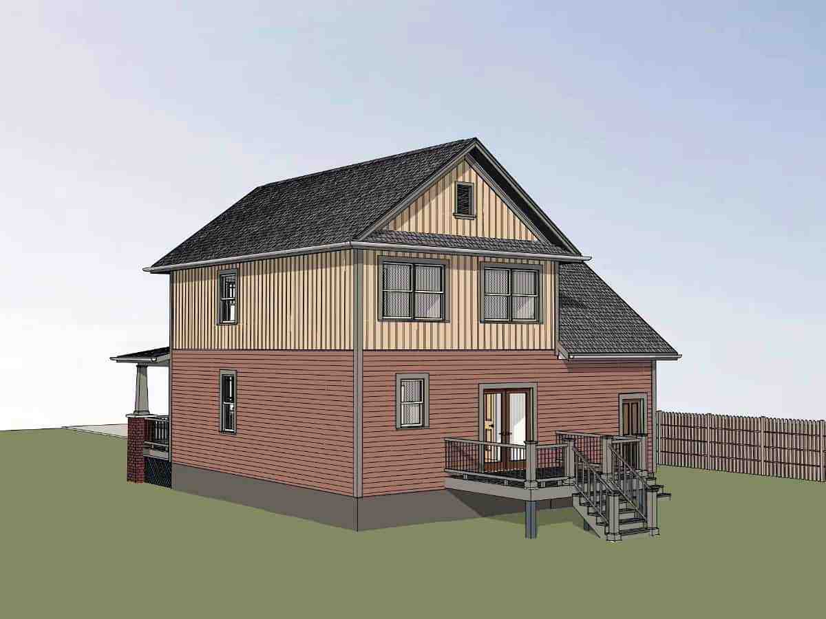 Bungalow, Craftsman House Plan 75544 with 3 Beds, 3 Baths, 1 Car Garage Picture 1