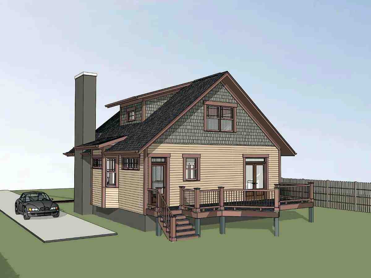 Bungalow House Plan 75545 with 3 Beds, 3 Baths Picture 1