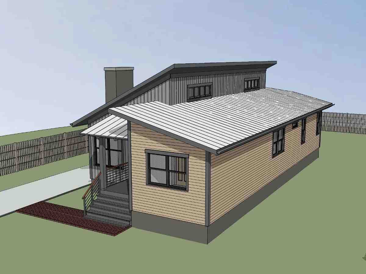 Contemporary House Plan 75550 with 3 Beds, 2 Baths Picture 1