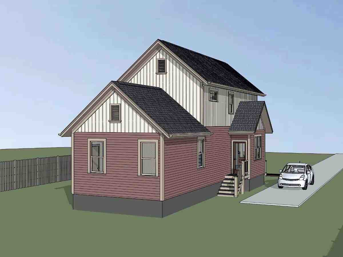 Colonial, Country, Southern House Plan 75554 with 3 Beds, 2 Baths Picture 2