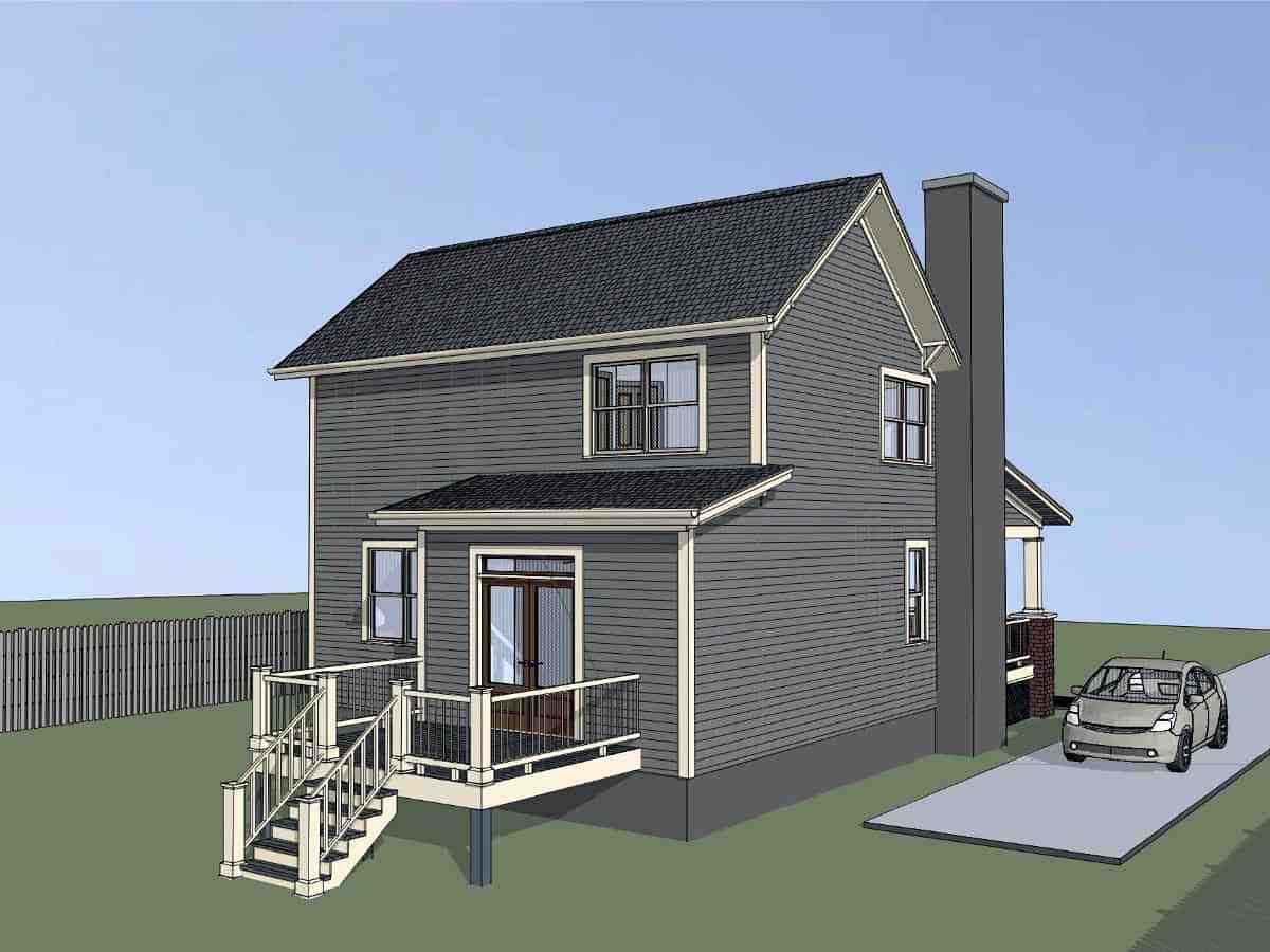Bungalow, Cottage House Plan 75556 with 4 Beds, 2 Baths Picture 2