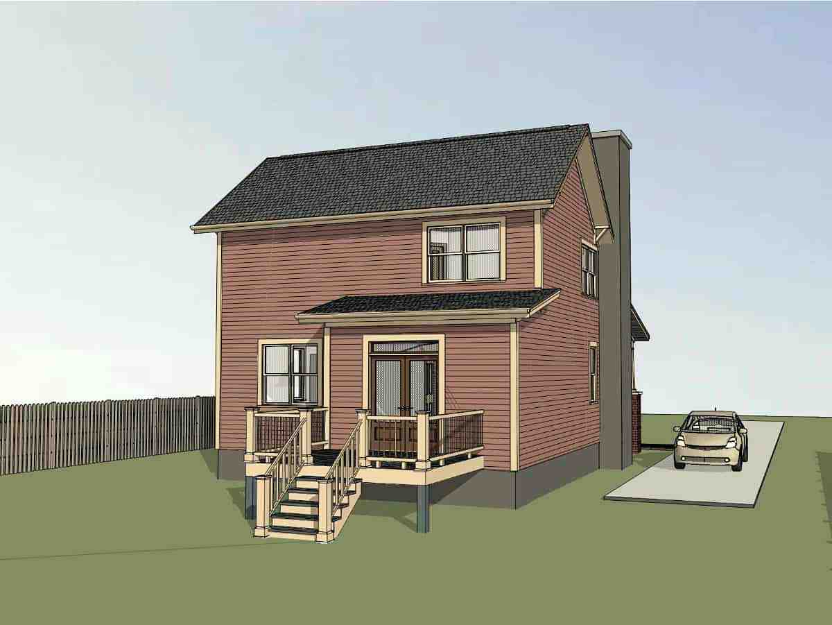 Bungalow, Cottage, Craftsman House Plan 75557 with 4 Beds, 2 Baths Picture 2