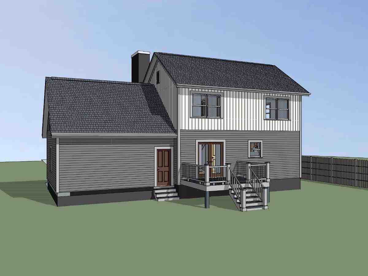 Bungalow, Colonial, Traditional House Plan 75559 with 4 Beds, 2 Baths, 2 Car Garage Picture 1
