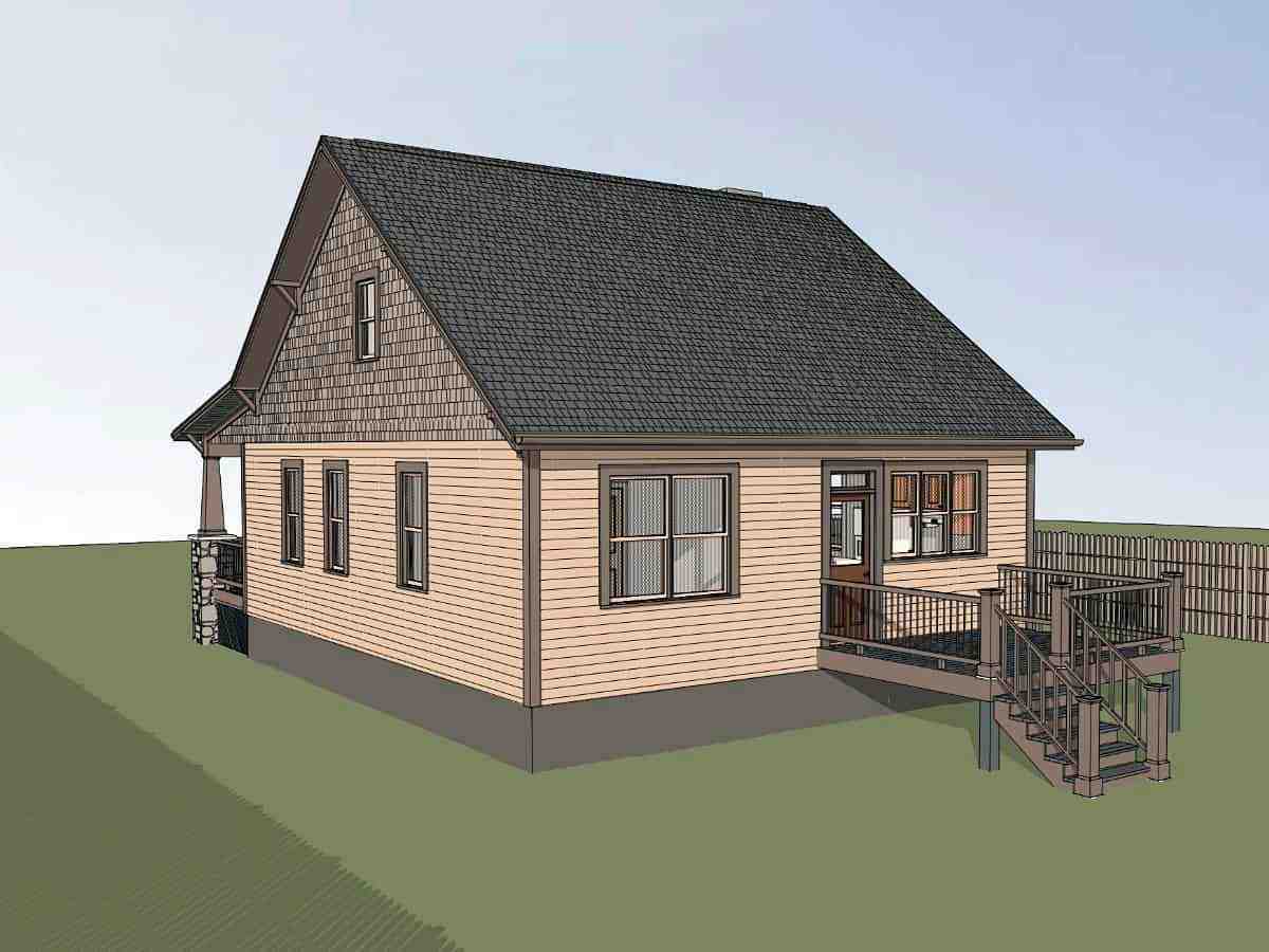 Bungalow, Cottage, Craftsman House Plan 75562 with 3 Beds, 2 Baths Picture 1