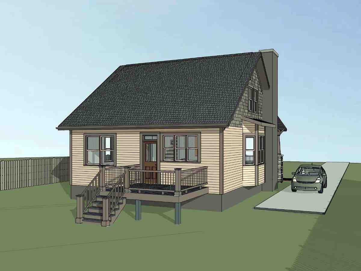 Bungalow, Cottage, Craftsman House Plan 75562 with 3 Beds, 2 Baths Picture 2