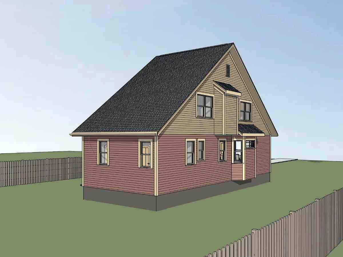 Cottage, Country House Plan 75564 with 4 Beds, 2 Baths Picture 2