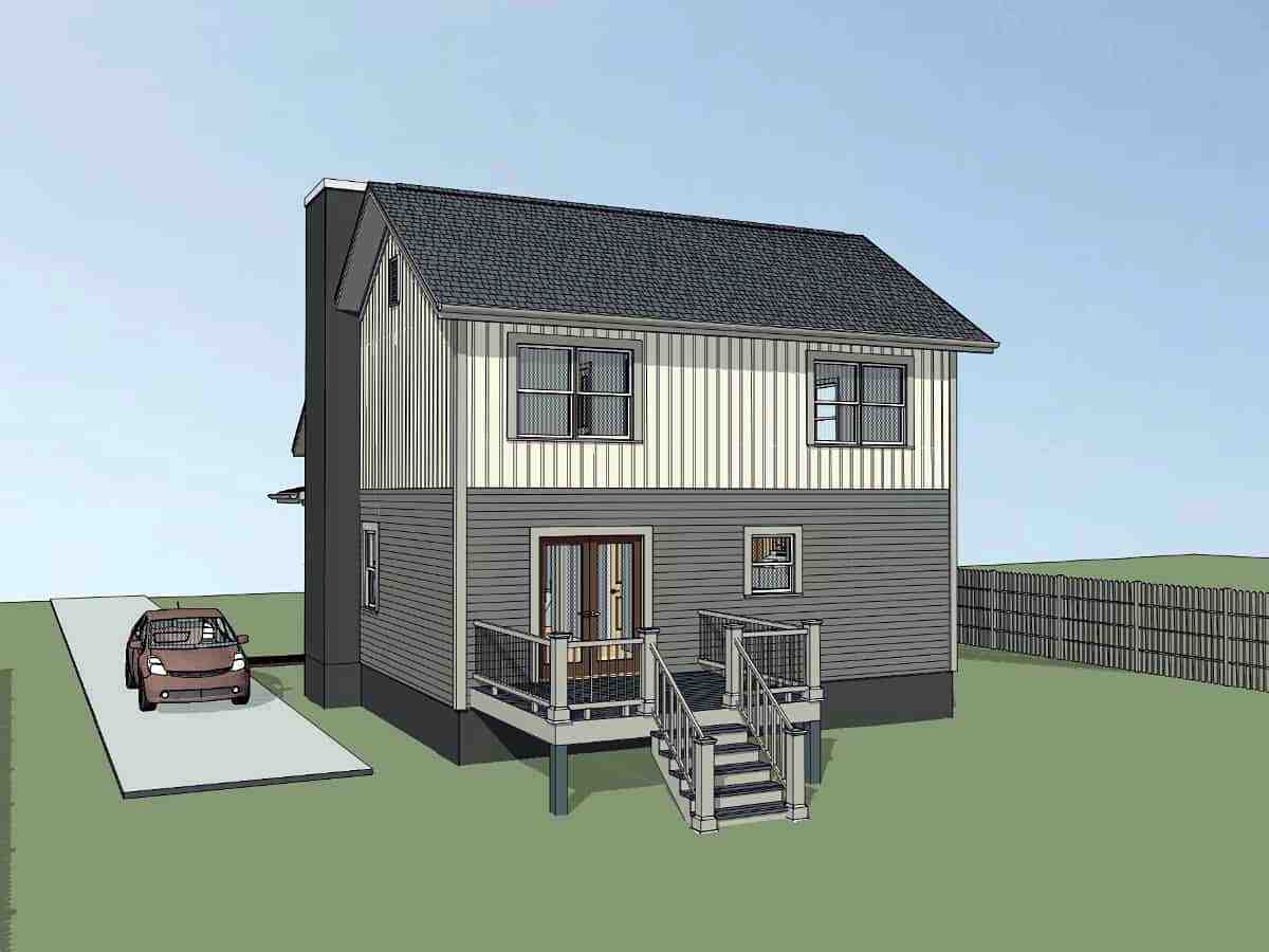 Bungalow, Colonial, Traditional House Plan 75565 with 4 Beds, 2 Baths Picture 1
