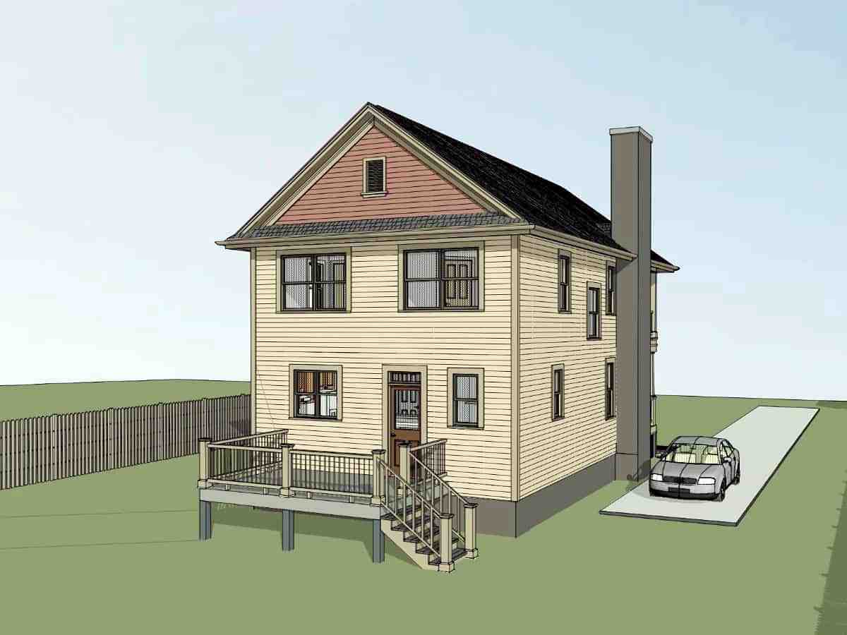 Colonial, Country, Southern House Plan 75570 with 3 Beds, 3 Baths Picture 2
