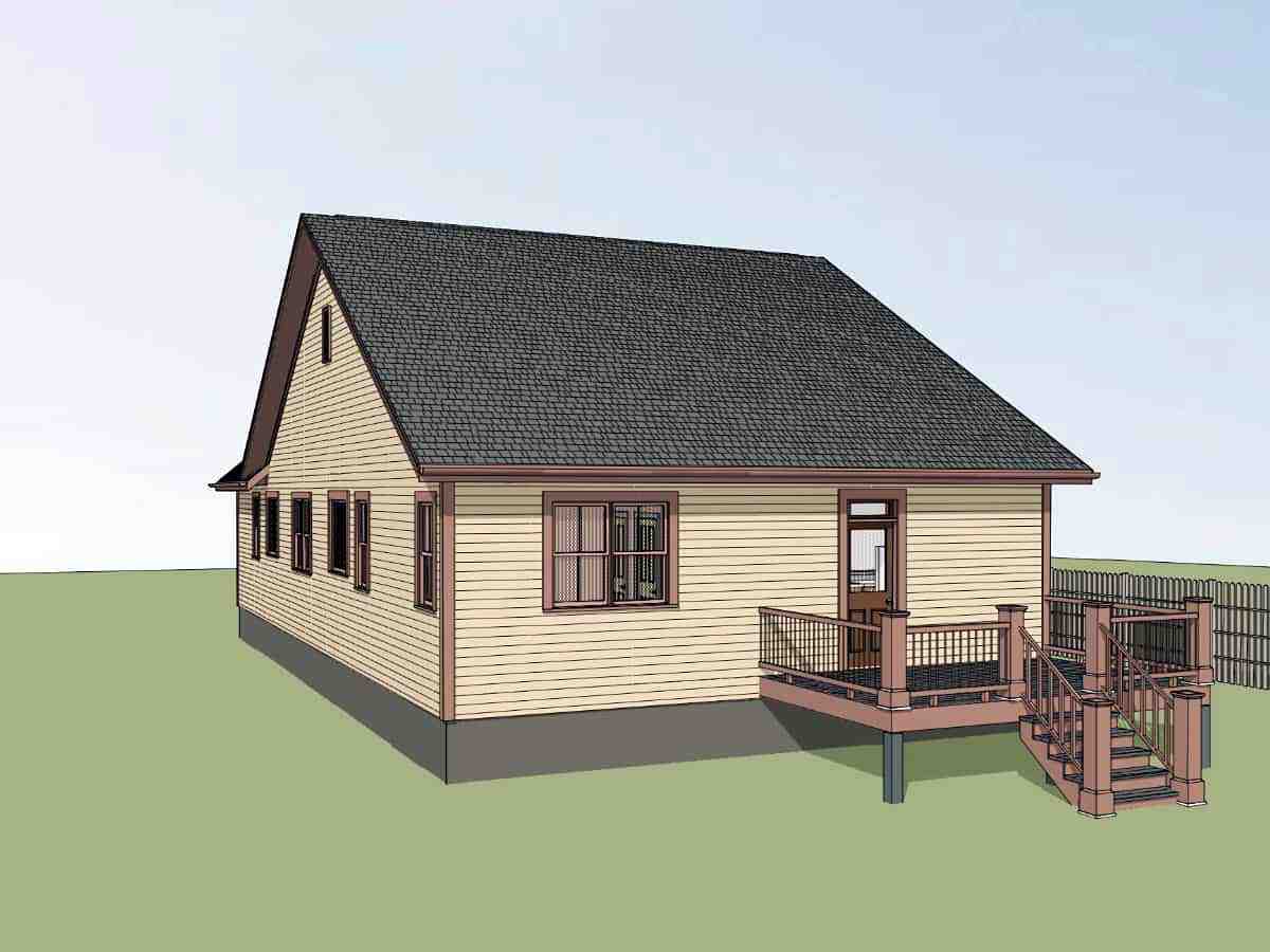 Bungalow, Cottage House Plan 75573 with 3 Beds, 2 Baths Picture 1
