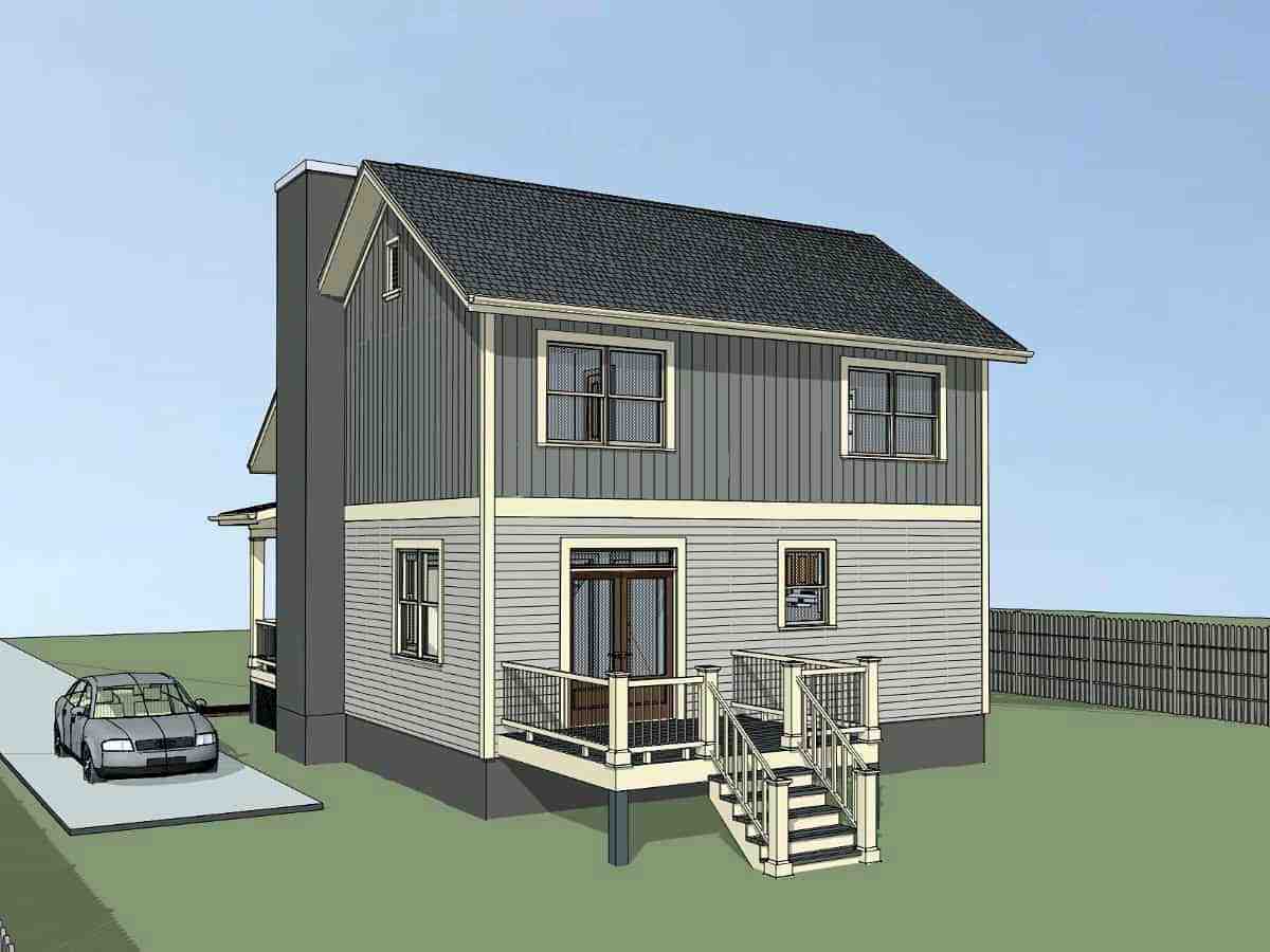 Bungalow, Colonial, Cottage, Traditional House Plan 75574 with 4 Beds, 3 Baths Picture 1